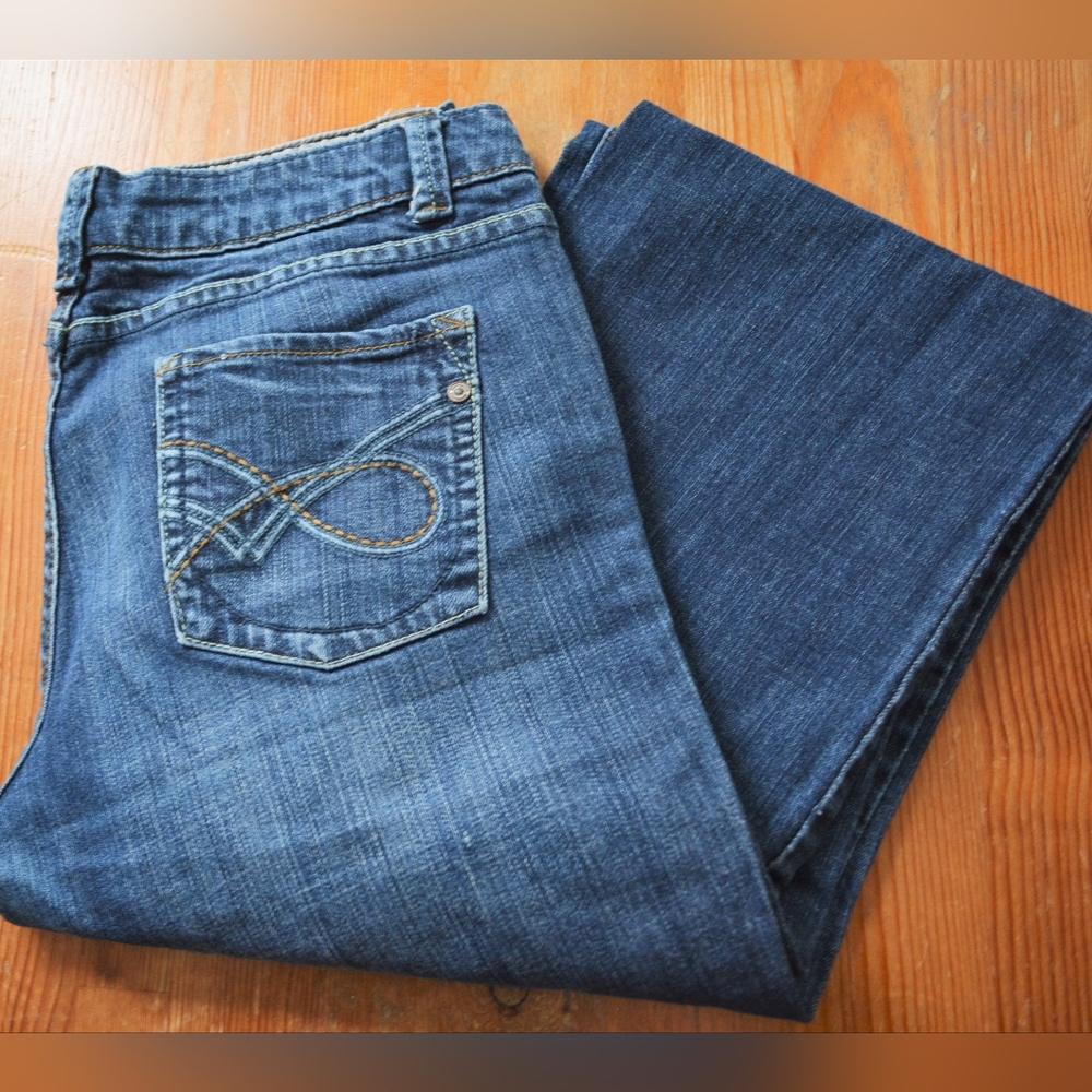 Classic Blue Denim Jeans Straight Legs - Size 30